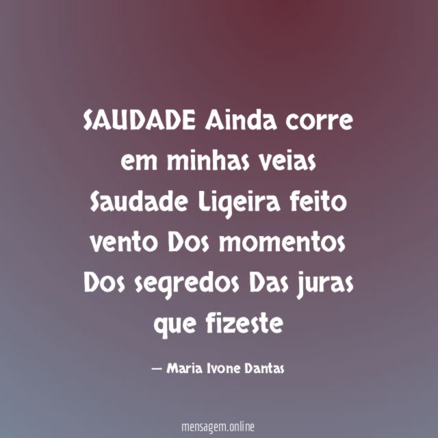 SAUDADE
