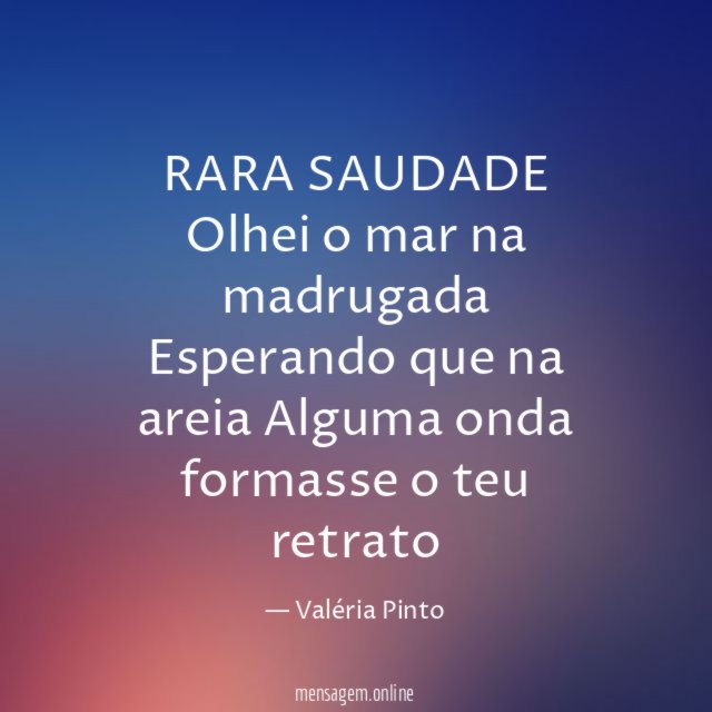 RARA SAUDADE