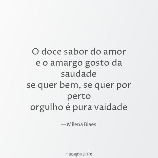 O doce sabor do amor e o amargo gosto