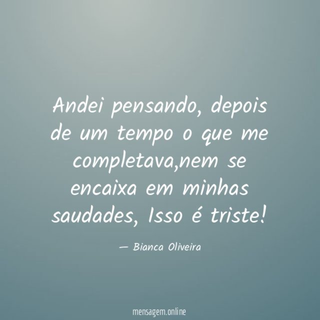 Andei pensando