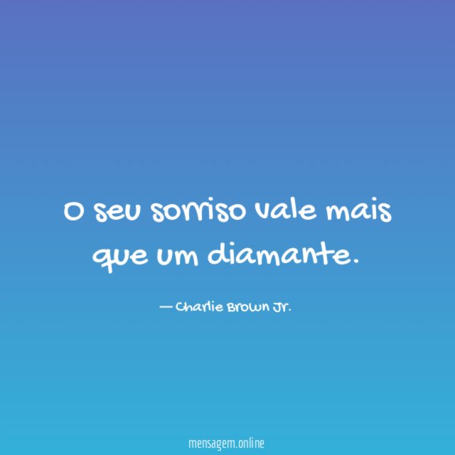 O seu sorriso vale mais que um diamante