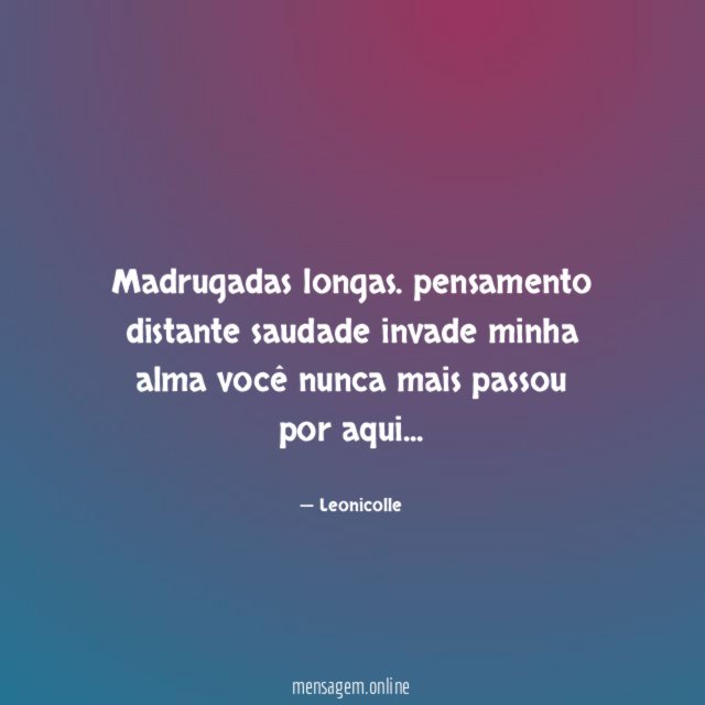 Madrugadas longas