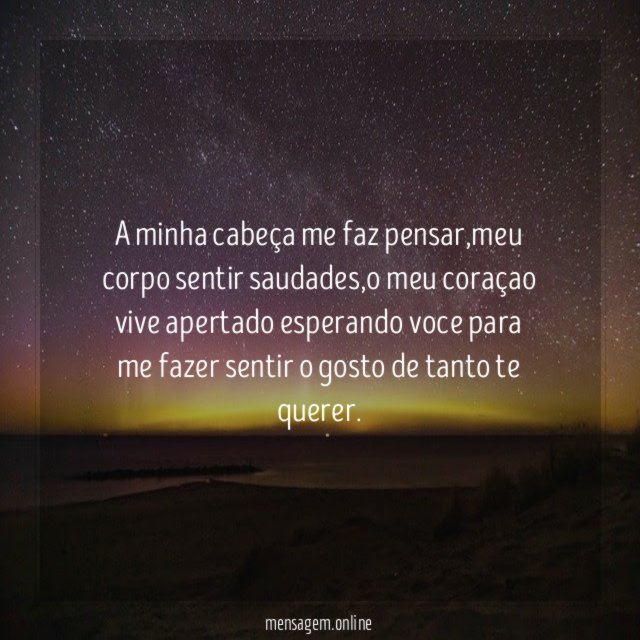 A minha cabeça me faz pensar