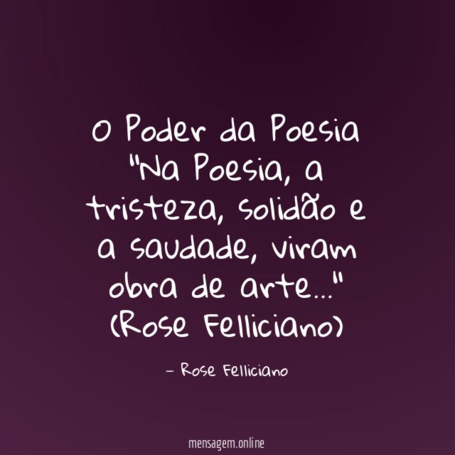 O Poder da Poesia