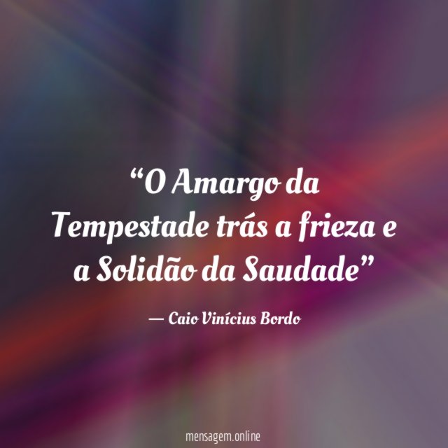 O Amargo da Tempestade trás a frieza