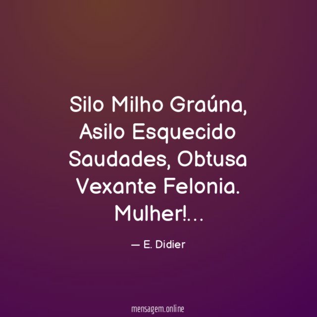 Silo
Milho
Graúna,