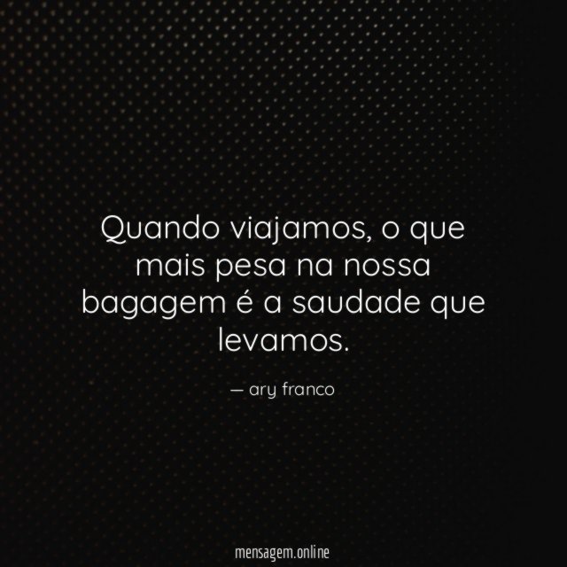Quando viajamos