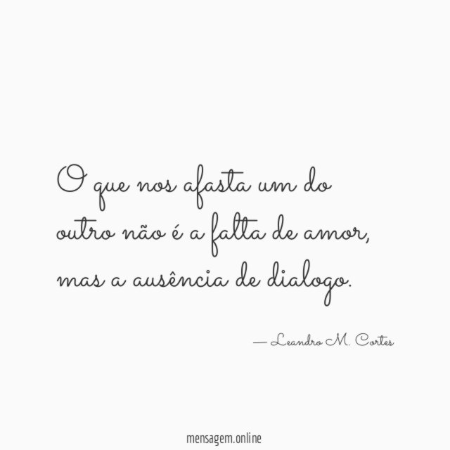 O que nos afasta um do outro não