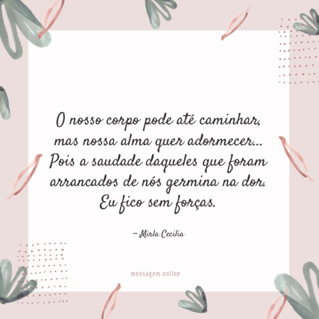 O nosso corpo pode até caminhar