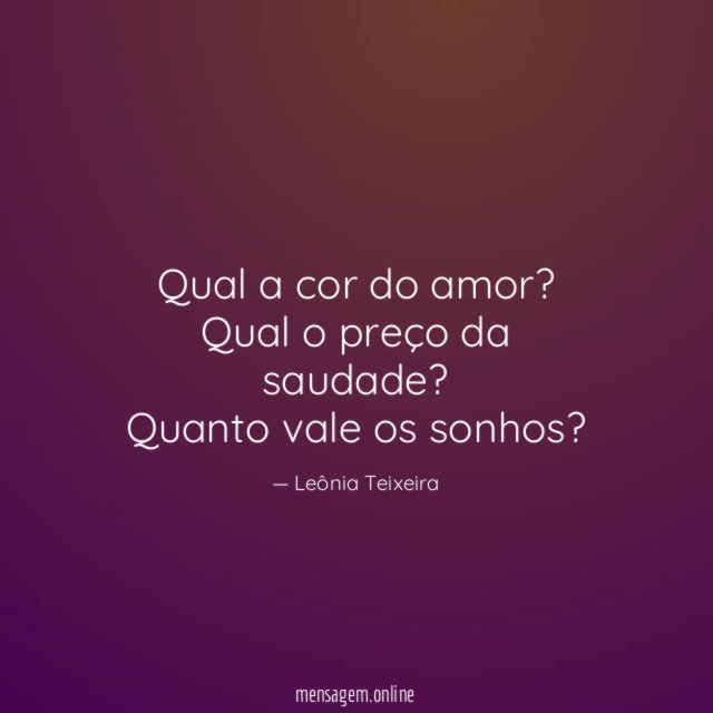 Qual a cor do amor
