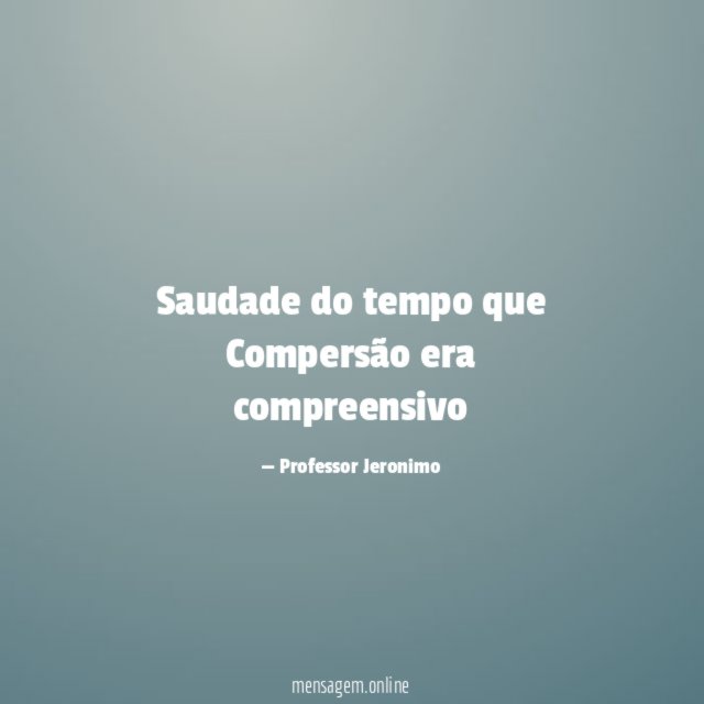 Saudade do tempo que Compersão era compreensivo"