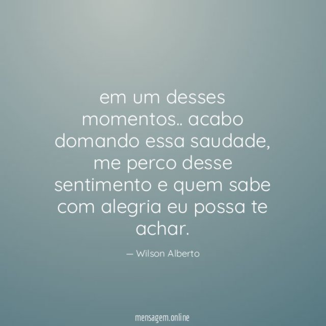 em um desses momentos