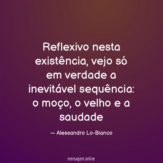 Reflexivo nesta existência
