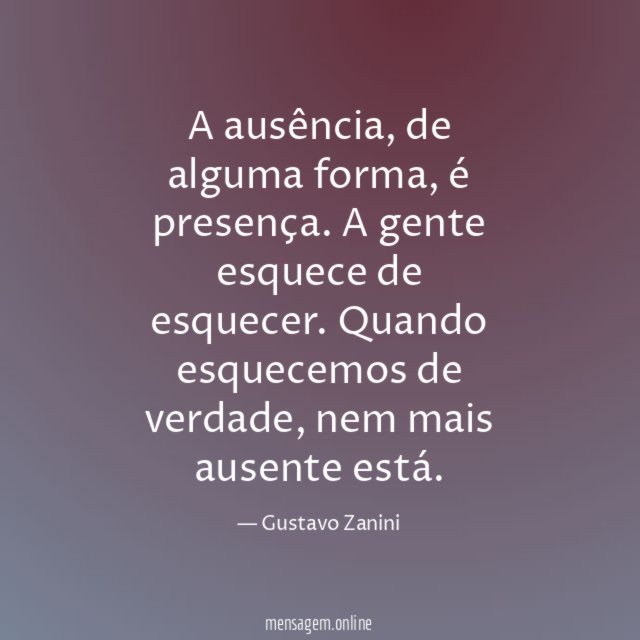 A ausência