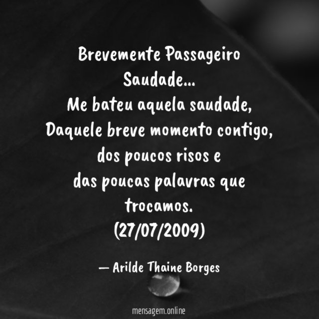 Brevemente Passageiro