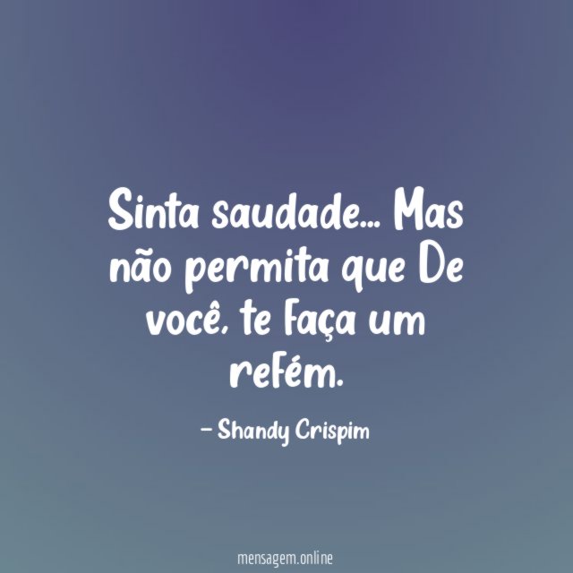 Sinta saudade