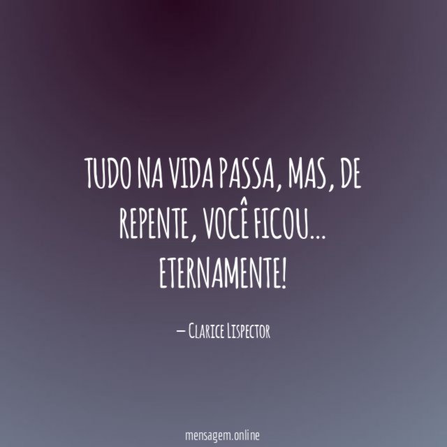 Tudo na vida passa