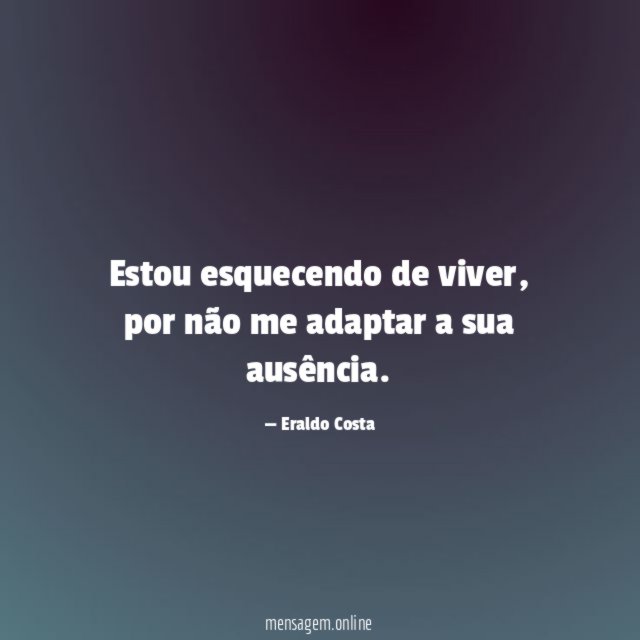 Estou esquecendo de viver