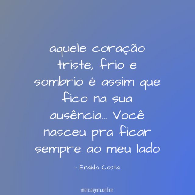 aquele coração triste