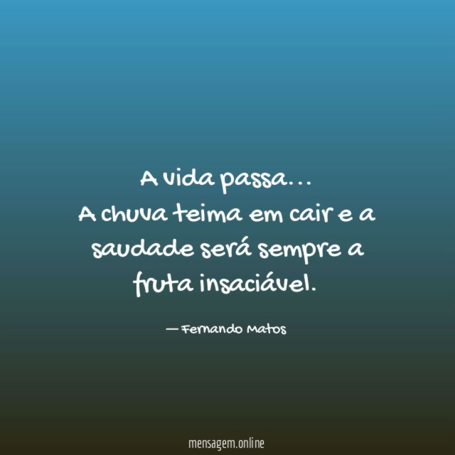 A vida passa