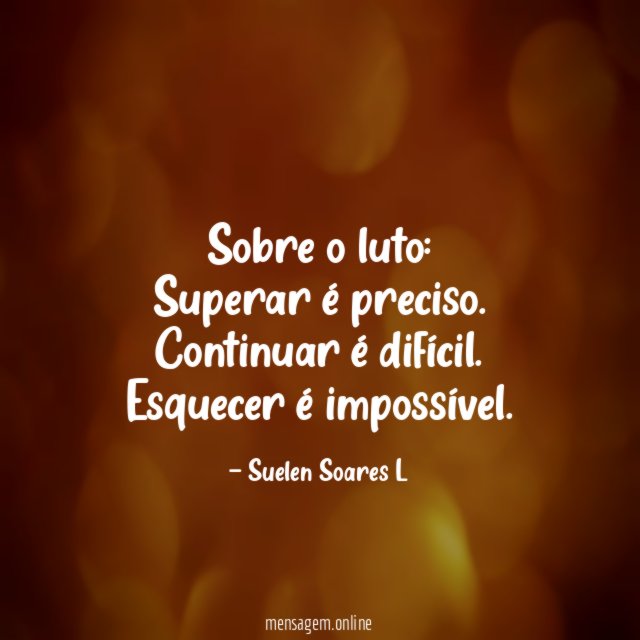 Sobre o luto