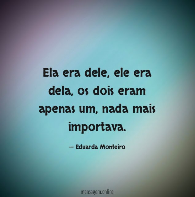 Ela era dele