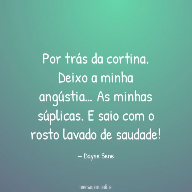 Por trás da cortina