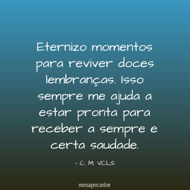 Eternizo momentos para reviver doces lembranças
