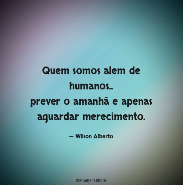 quem somos alem de humanos