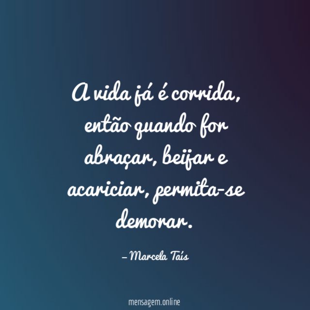 A vida já é corrida