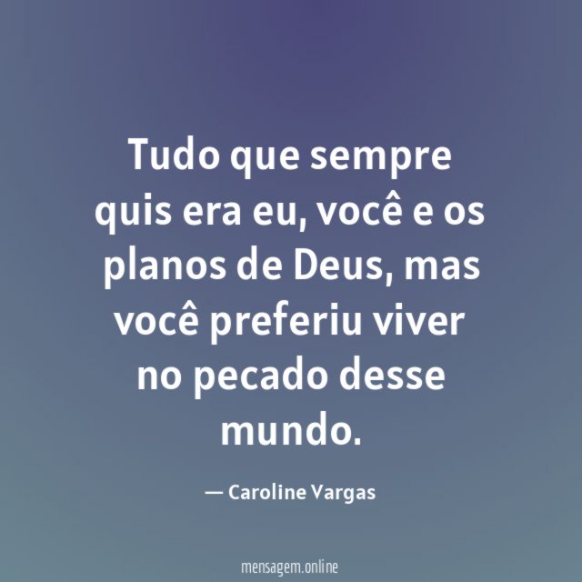Tudo que sempre quis era eu