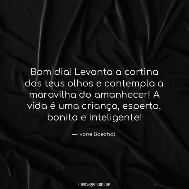 Bom dia