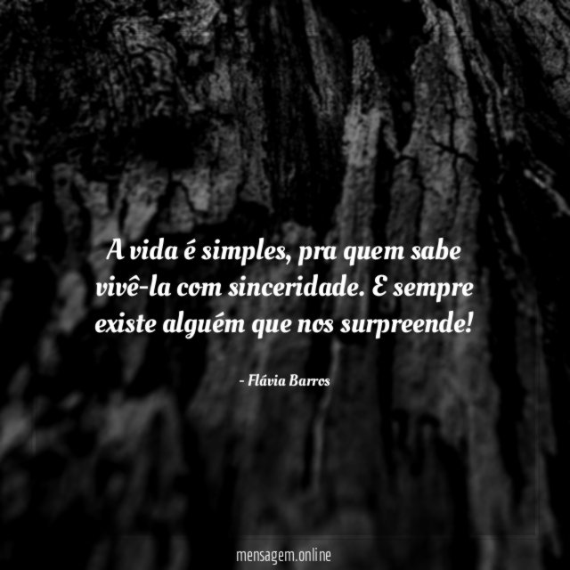 A vida é simples