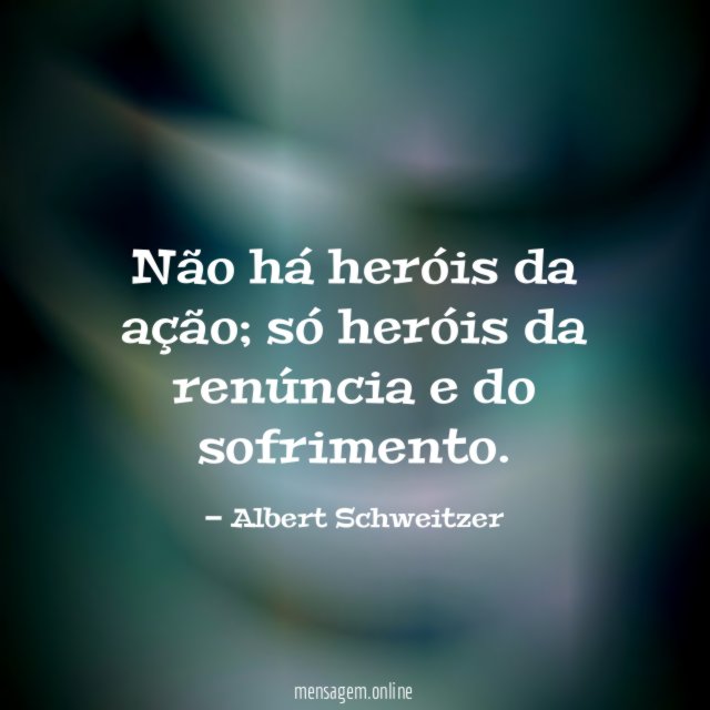 Não há heróis da ação