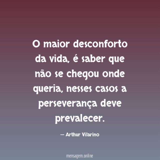 O maior desconforto da vida