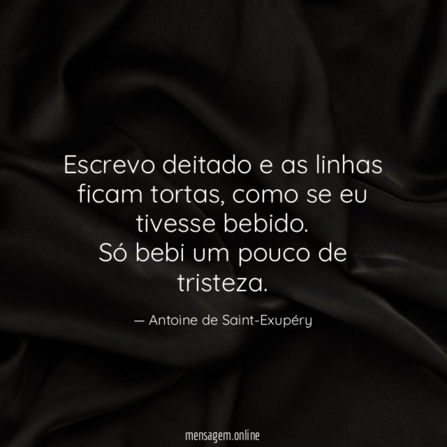 Escrevo deitado e as linhas ficam tortas