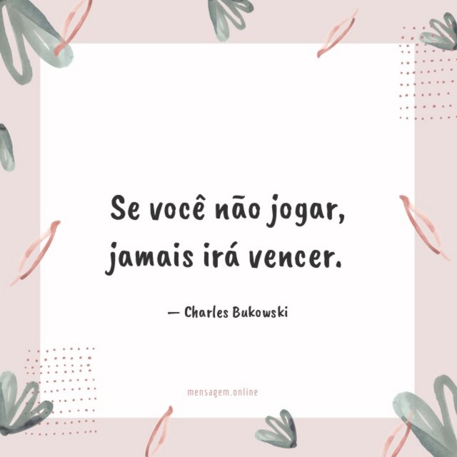 se você não jogar