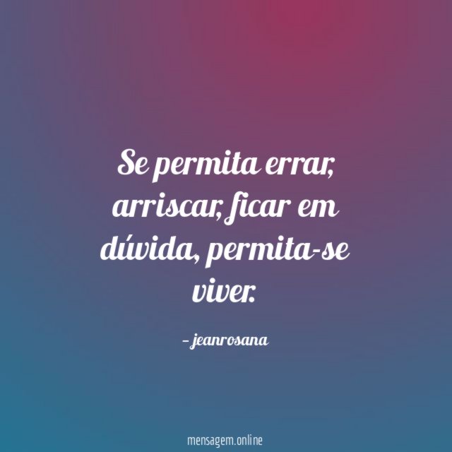 Se permita errar