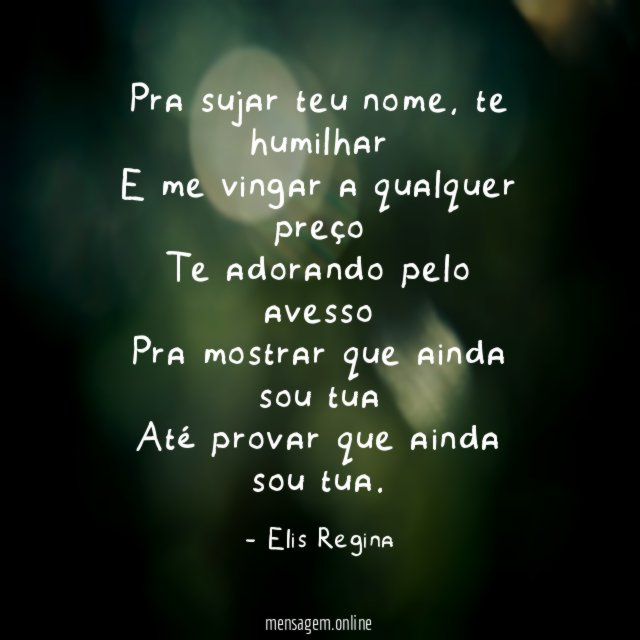 Pra sujar teu nome