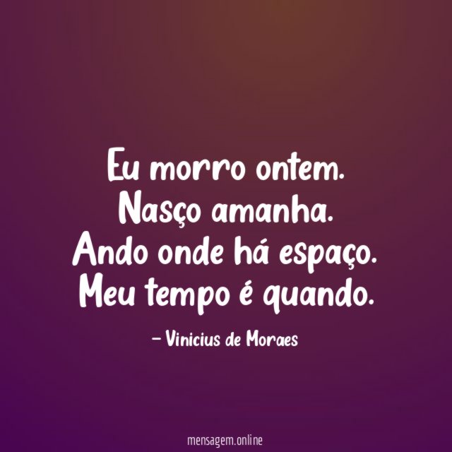 Eu morro ontem