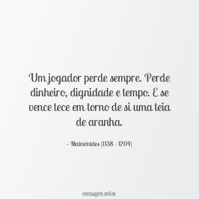 Um jogador perde sempre