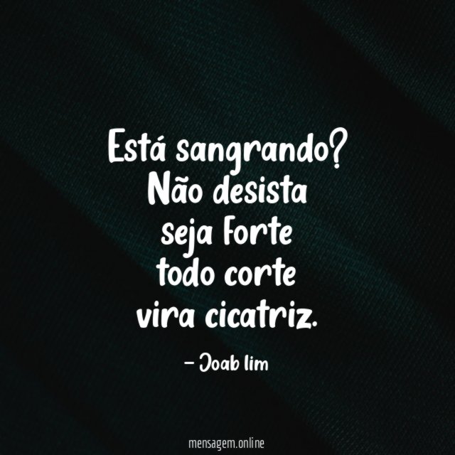 Está sangrando?