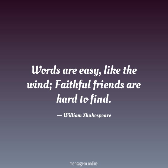 Words are easy