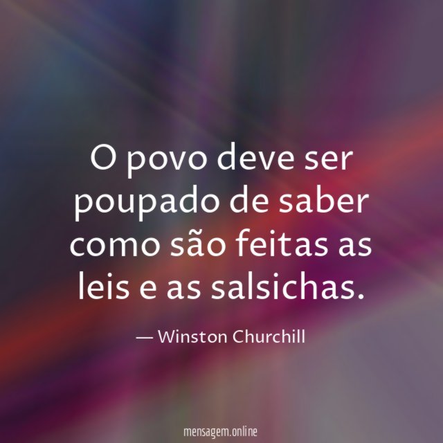 O povo deve ser poupado de saber como