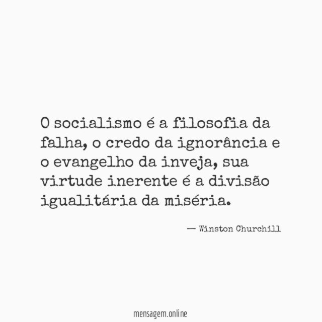 O socialismo é a filosofia da falha
