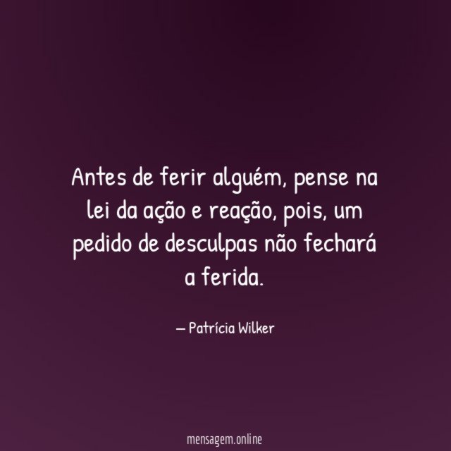 Antes de ferir alguém