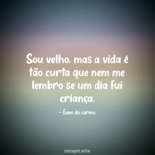 Sou velho