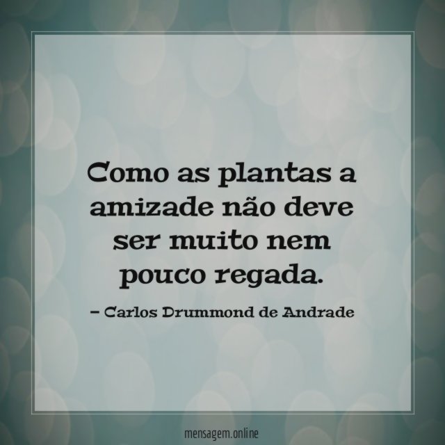Como as plantas a amizade não deve ser
