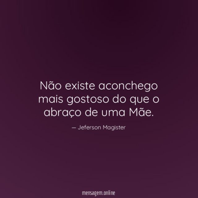 Não existe aconchego mais gostoso do que