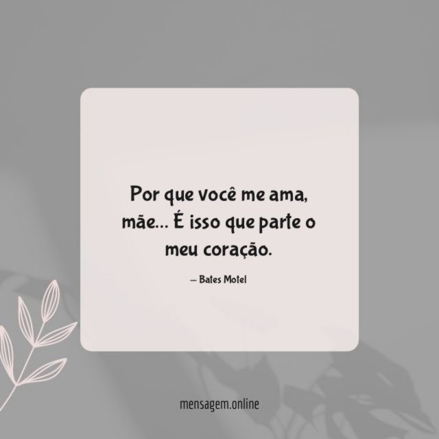 Por que você me ama